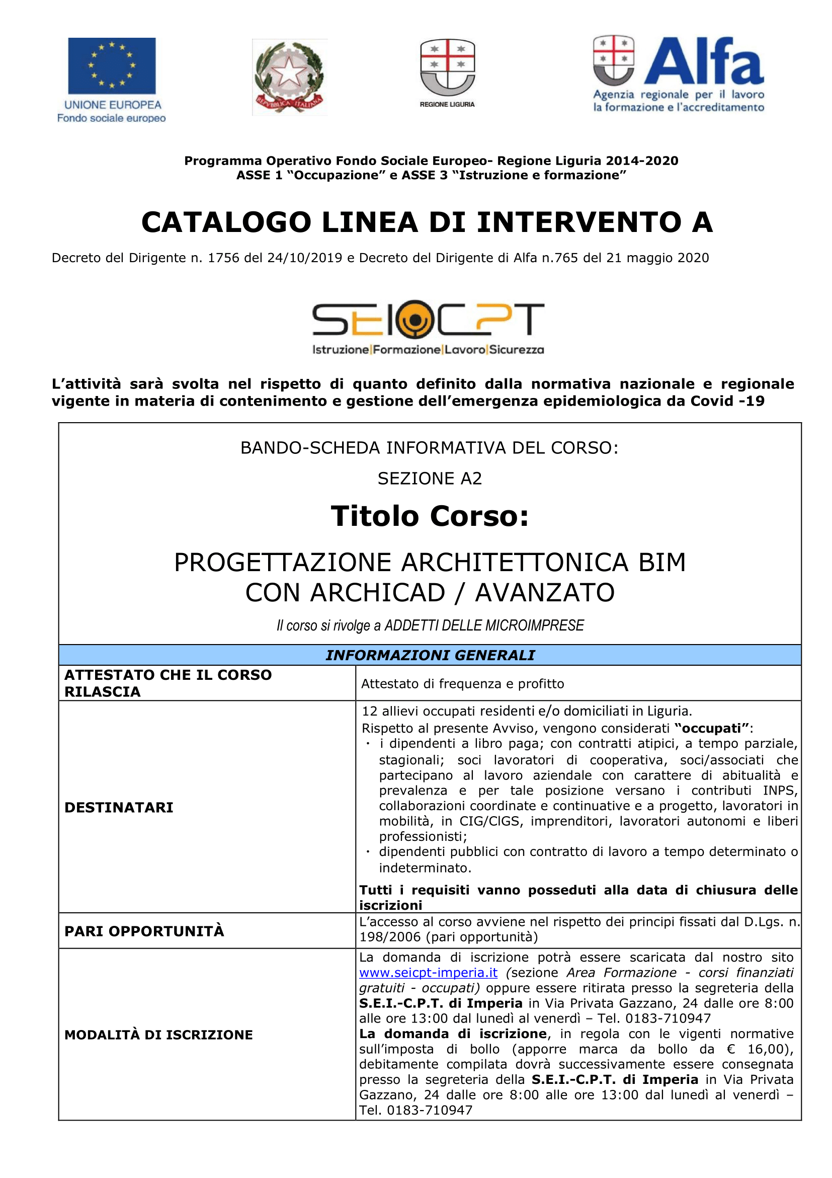 Progettazione architettonica BIM con Archicad / avanzato – A2 • h