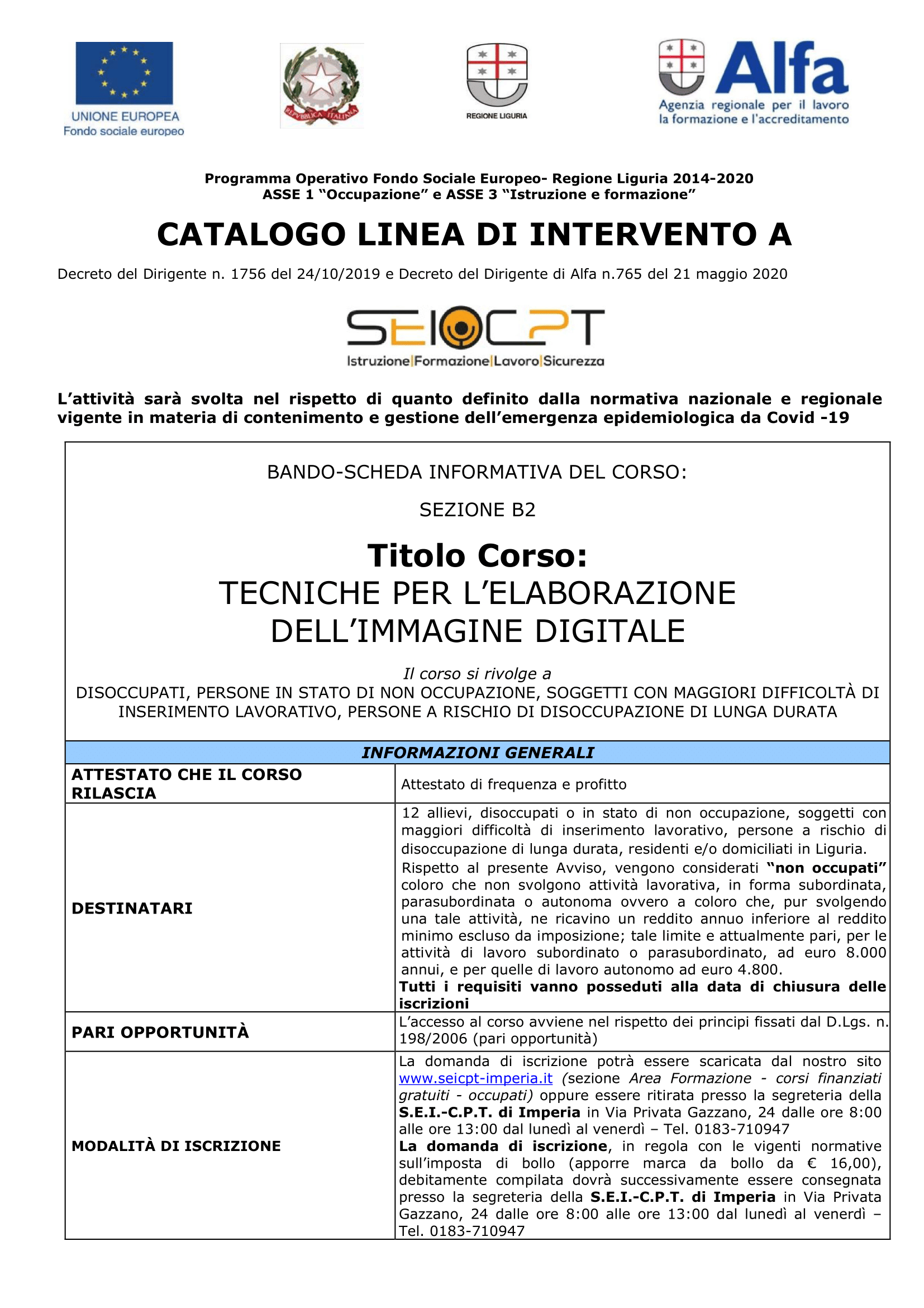 Tecniche per l’elaborazione dell’immagine digitale – B2 • c