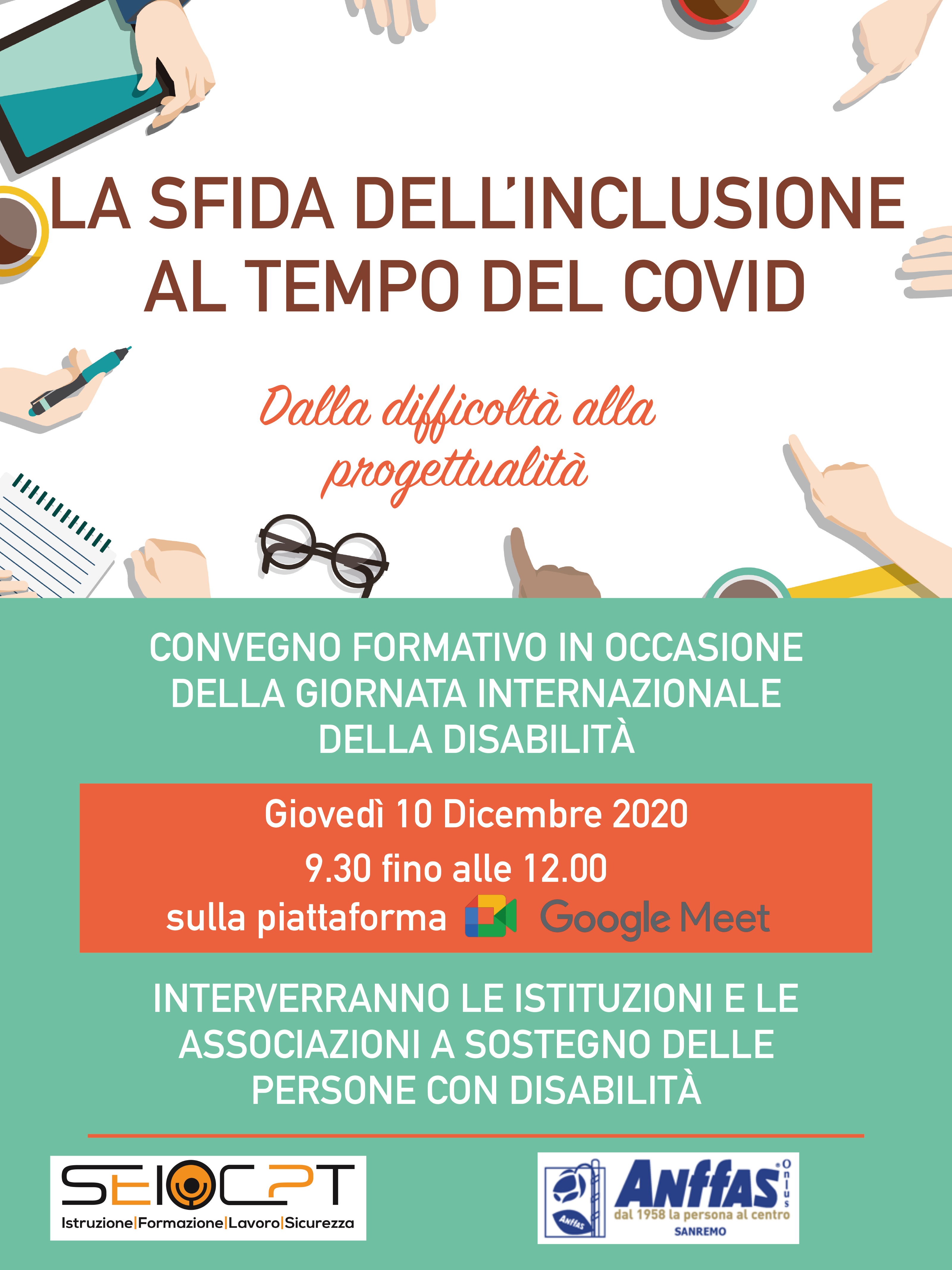 La sfida dell’inclusione al tempo del covid • Giovedì 10 Dicembre 2020