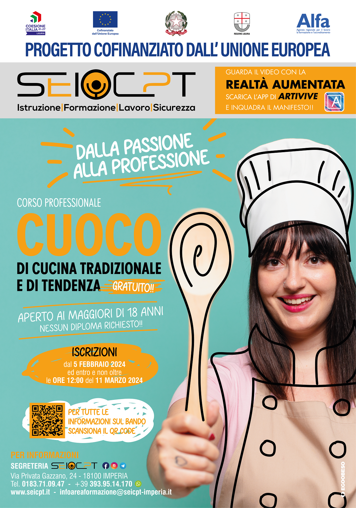 CORSO PROFESSIONALE: CUOCO DI CUCINA TRADIZIONALE E DI TENDENZA 2024