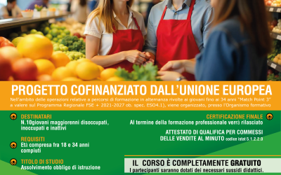 CORSO DI FORMAZIONE: ADDETTO/A VENDITA PRODOTTI ALIMENTARI