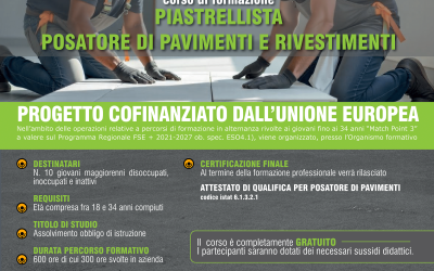 CORSO DI FORMAZIONE PIASTRELLISTA POSATORE DI PAVIMENTI E RIVESTIMENTI